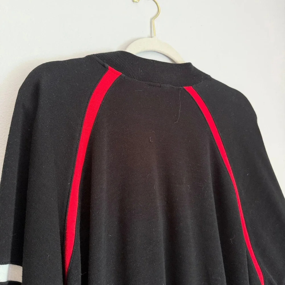 Vintage Christian Dior Monsieur Varsity Track Jacket Zip Up Mens XL Black Luxury